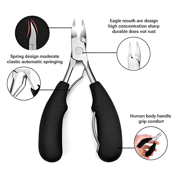 Premium zestaw do pielęgnacji paznokci z narzędziami ze stali nierdzewnej, kompaktowy rozmiar, idealny do manicure w domu, zawiera akcesoria