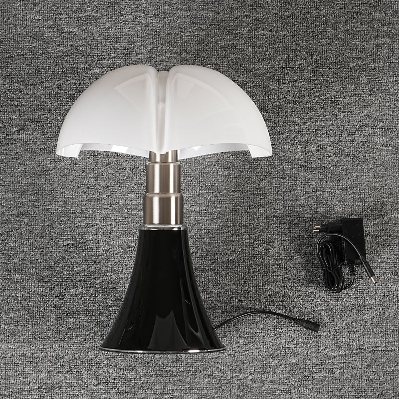 Retro lampa LED ClassicGlow, elegancki i jasny design, z abażurem z akrylu i aluminium, energooszczędna.