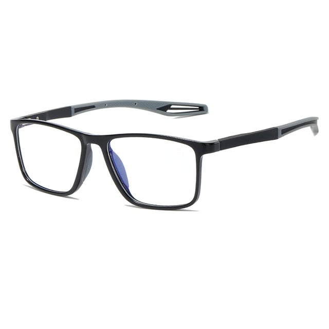 "Lunettes de lecture multifocales ultralégères, monture fine, verres transparents, adaptées aux différents visages masculins.