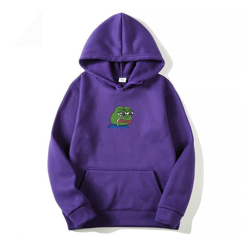 Męska bluza z kapturem w szarym kolorze z wyróżniającym się nadrukiem żaby. Must-have dla fanów streetwearu.