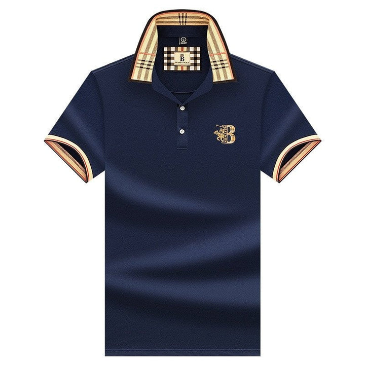 Modna męska koszulka polo z krótkim rękawem, casualowy styl na lato, zapewniająca komfort.