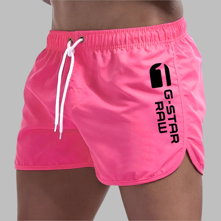 "Maillot de bain homme séchage rapide vert coupe régulière plage piscine"