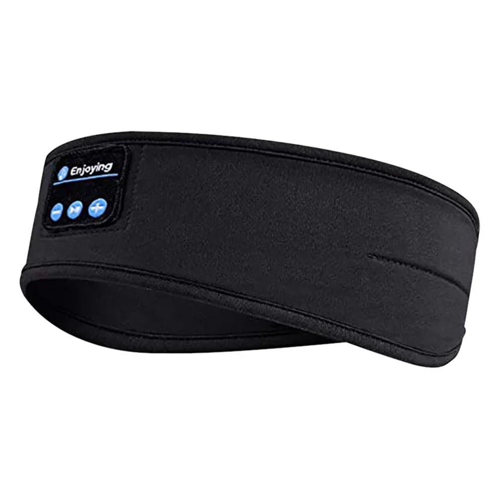 Maska do spania z wbudowanymi słuchawkami Bluetooth, ergonomiczny design z miękkiej tkaniny, dla optymalnego komfortu snu.