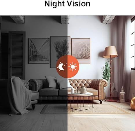 Kompaktowa mini kamera bezpieczeństwa WiFi 1080P o dyskretnych konturach, nagrywająca wideo HD w środku i na zewnątrz.