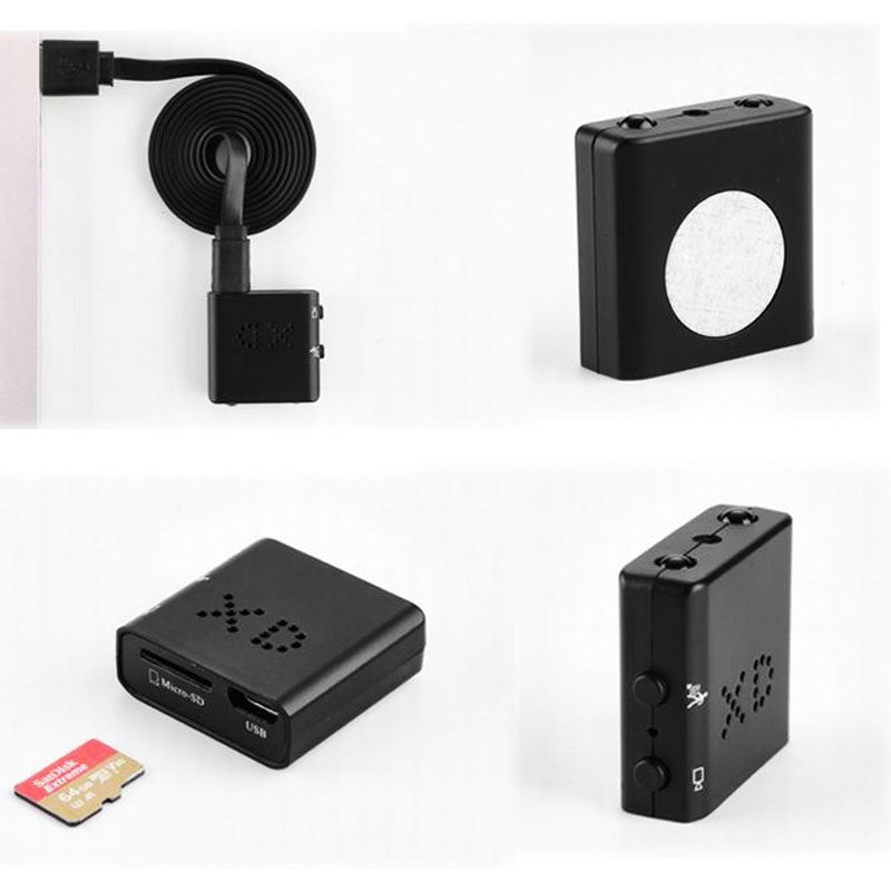 Kompaktowa mini kamera HD z bezprzewodowym połączeniem, noktowizorem i wykrywaniem ruchu. Idealna do dyskretnego monitoringu.