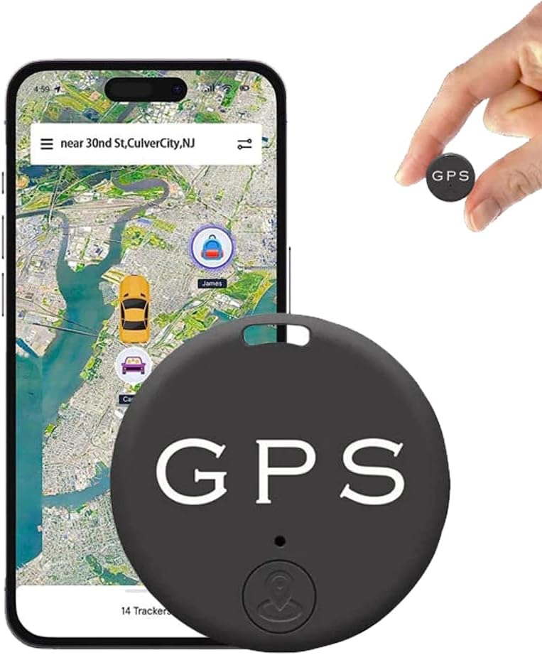 Kompaktowy mini magnetyczny lokalizator GPS do śledzenia w czasie rzeczywistym, mocowany do metalu, idealny do bezpieczeństwa i dyskretności.