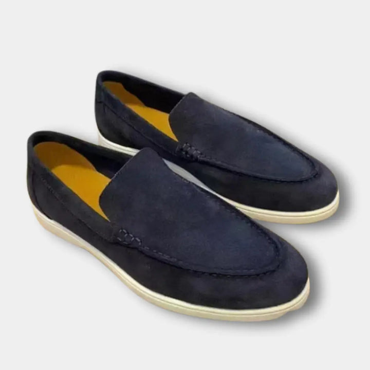 Mokasyny Morgan dla mężczyzn, gładka cholewka, żółte