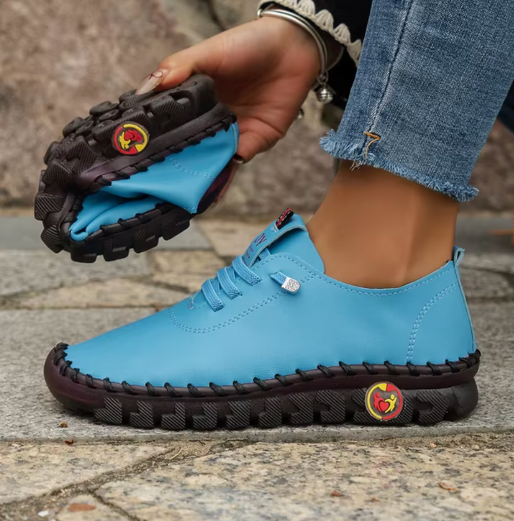 Mokasyny ortopedyczne dla mężczyzn, skóra brązowa, antypoślizgowa podeszwa, nowoczesny styl, optymalny komfort dla stóp.