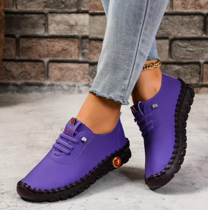 Mokasyny ortopedyczne dla mężczyzn, skóra brązowa, antypoślizgowa podeszwa, nowoczesny styl, optymalny komfort dla stóp.