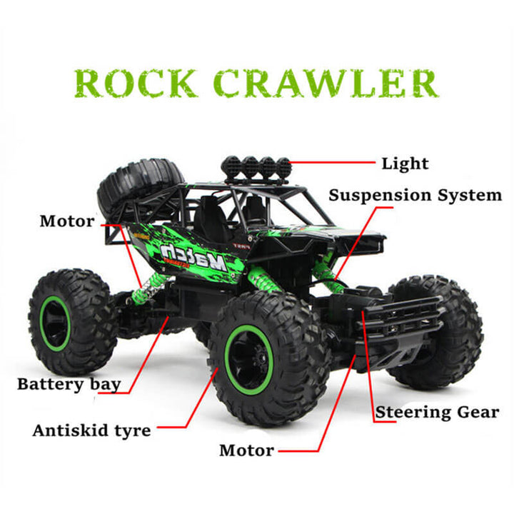 Monster Truck RC 4x4 na skalistym terenie