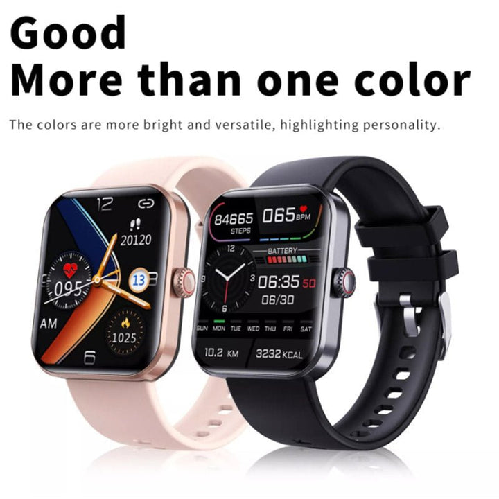 Zaawansowany zegarek GlucoWatch, innowacyjny sposób na kontrolę cukru we krwi, idealny do aktywnego stylu życia.