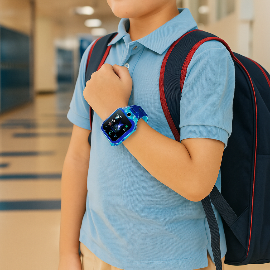 Zegarek GPS dla dzieci ze śledzeniem w czasie rzeczywistym, kolorowym designem i przyciskiem SOS dla optymalnego bezpieczeństwa. Wodoodporny i wytrzymały.