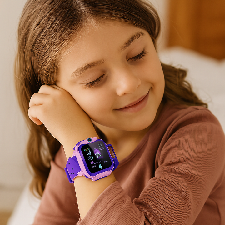 Zegarek GPS dla dzieci ze śledzeniem w czasie rzeczywistym, kolorowym designem i przyciskiem SOS dla optymalnego bezpieczeństwa. Wodoodporny i wytrzymały.