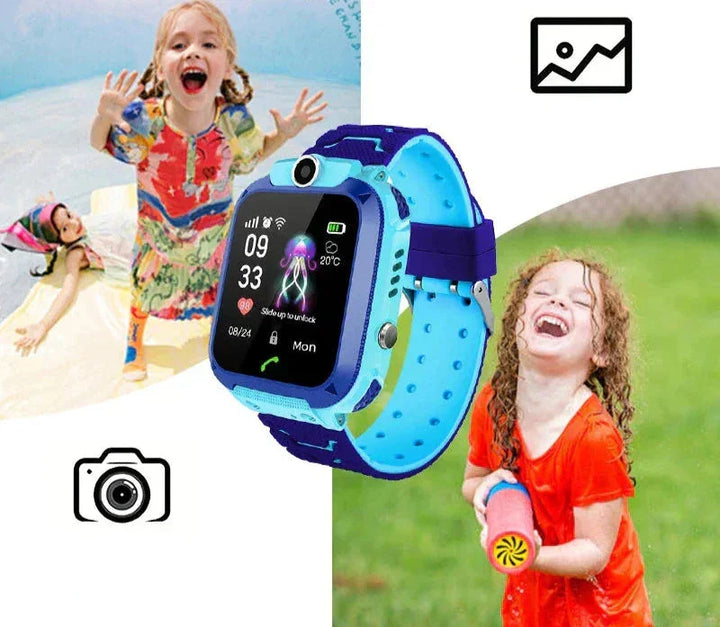 Zegarek GPS dla dzieci ze śledzeniem w czasie rzeczywistym, kolorowym designem i przyciskiem SOS dla optymalnego bezpieczeństwa. Wodoodporny i wytrzymały.
