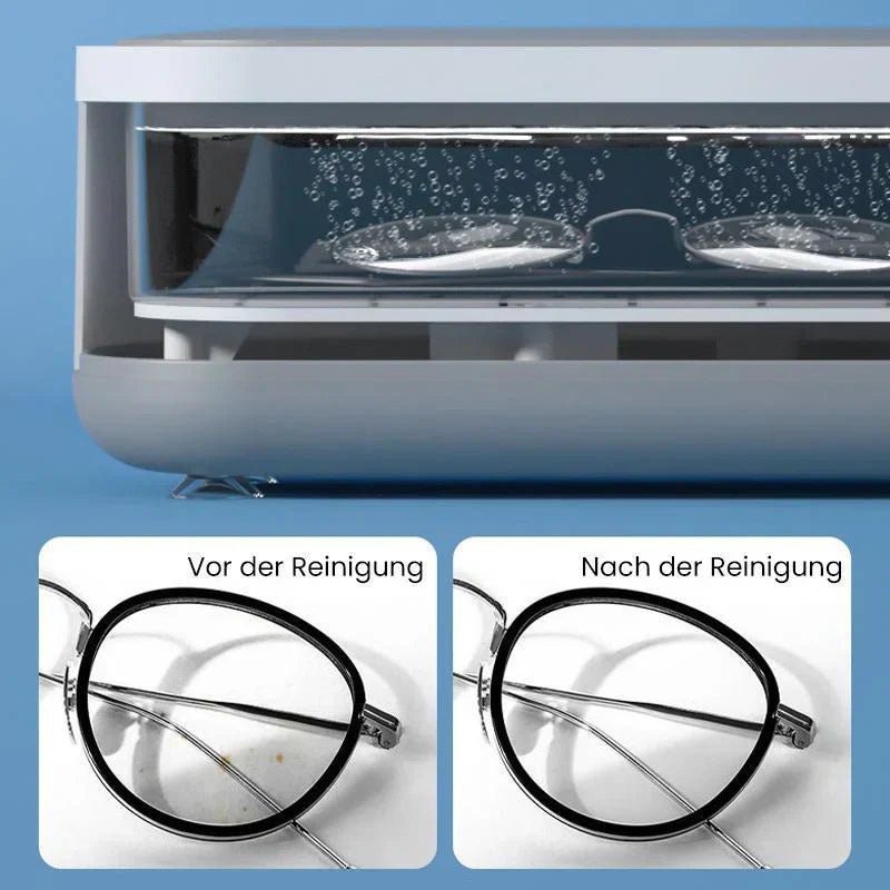 Nowoczesna myjka ultradźwiękowa do czyszczenia biżuterii, okularów i zegarków z precyzją i delikatnością, bez zarysowań i chemikaliów