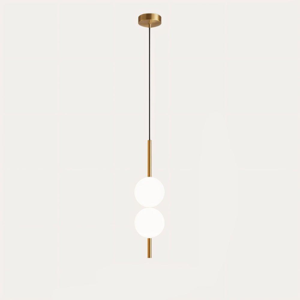 Wysokiej jakości lampa wisząca LED, skandynawskie oświetlenie sufitowe, design z metalu i szkła.