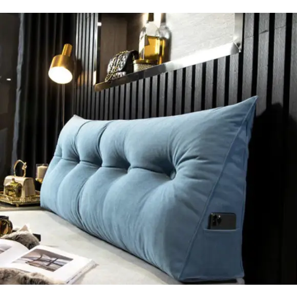 Biała ortopedyczna poduszka klinowa z miękkiej bawełny, optymalne wsparcie szyi dla luksusowego komfortu i snu.