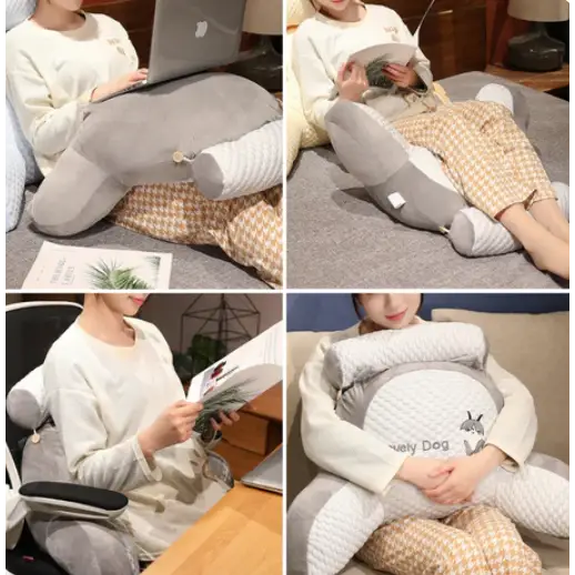 Ergonomiczna poduszka Cocoon w kształcie Husky, z pianki memory, optymalny komfort dla pleców, ramion i szyi.