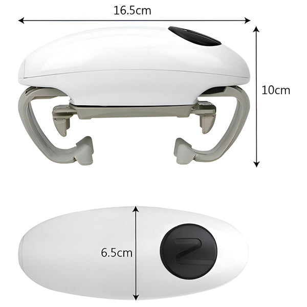 Ouvre-couvercle automatique ajustable, design compact, ouverture facile des bocaux de toutes tailles, sans effort.
