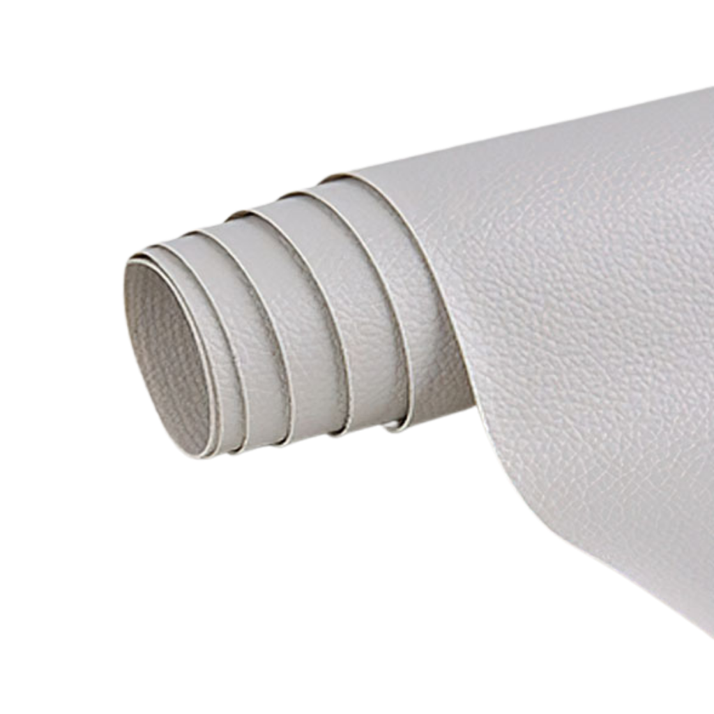 Jasnoszara samoprzylepna łatka do naprawy skóry, ultraodporna, wodoodporna, idealna do kanap, kurtek, tapicerki samochodowej.