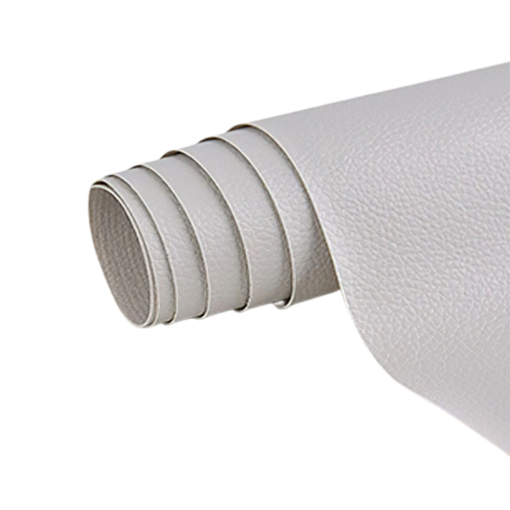 Jasnoszara samoprzylepna łatka do naprawy skóry, ultraodporna, wodoodporna, idealna do kanap, kurtek, tapicerki samochodowej.