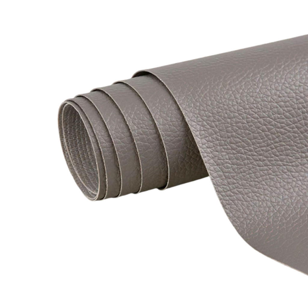Szara samoprzylepna łatka do naprawy skóry, ultraodporna, wodoodporna, idealna do kanap, kurtek, tapicerki samochodowej.