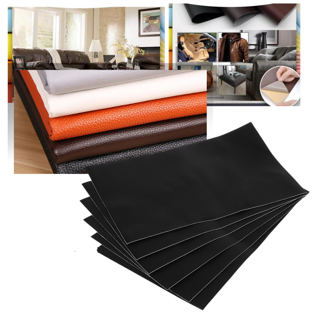 Samoprzylepna łatka do naprawy skóry w kolorze khaki, ultraodporna, wodoodporna, do naprawy kanap, kurtek, wnętrz samochodów.