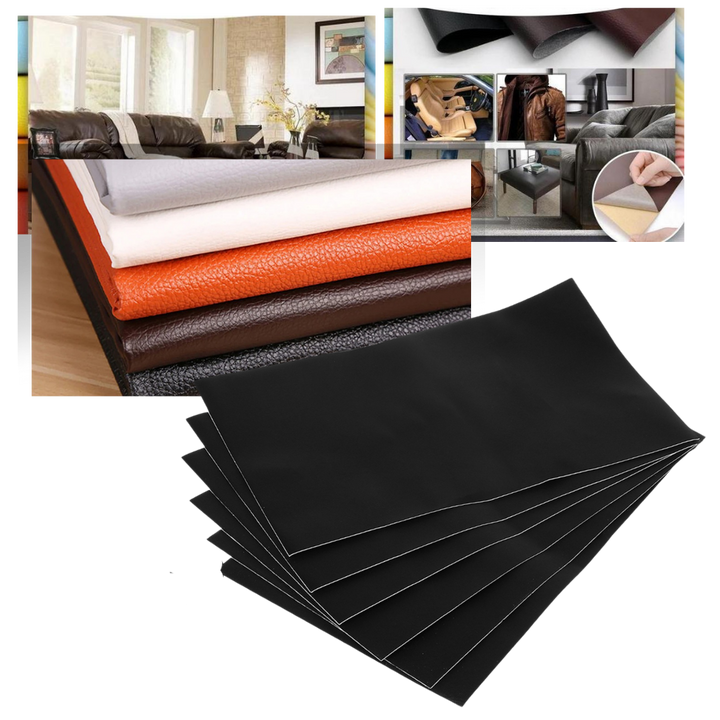 Samoprzylepna łatka do naprawy skóry w kolorze khaki, ultraodporna, wodoodporna, do naprawy kanap, kurtek, wnętrz samochodów.