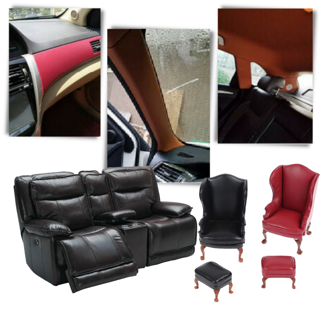 Samoprzylepna łatka do naprawy skóry w kolorze khaki, ultraodporna, wodoodporna, do naprawy kanap, kurtek, wnętrz samochodów.