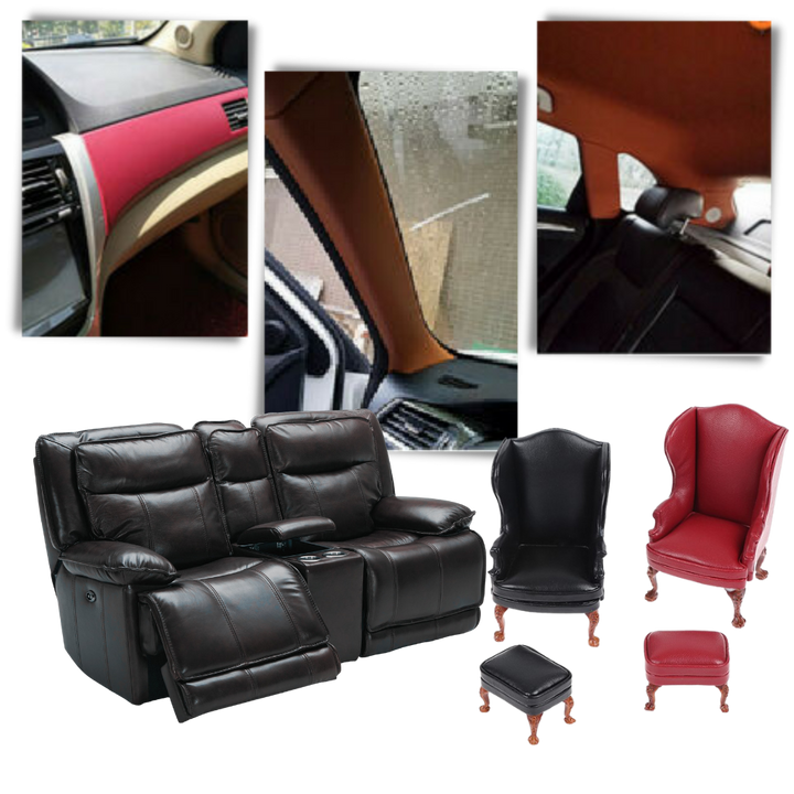 Samoprzylepna łatka do naprawy skóry w kolorze khaki, ultraodporna, wodoodporna, do naprawy kanap, kurtek, wnętrz samochodów.