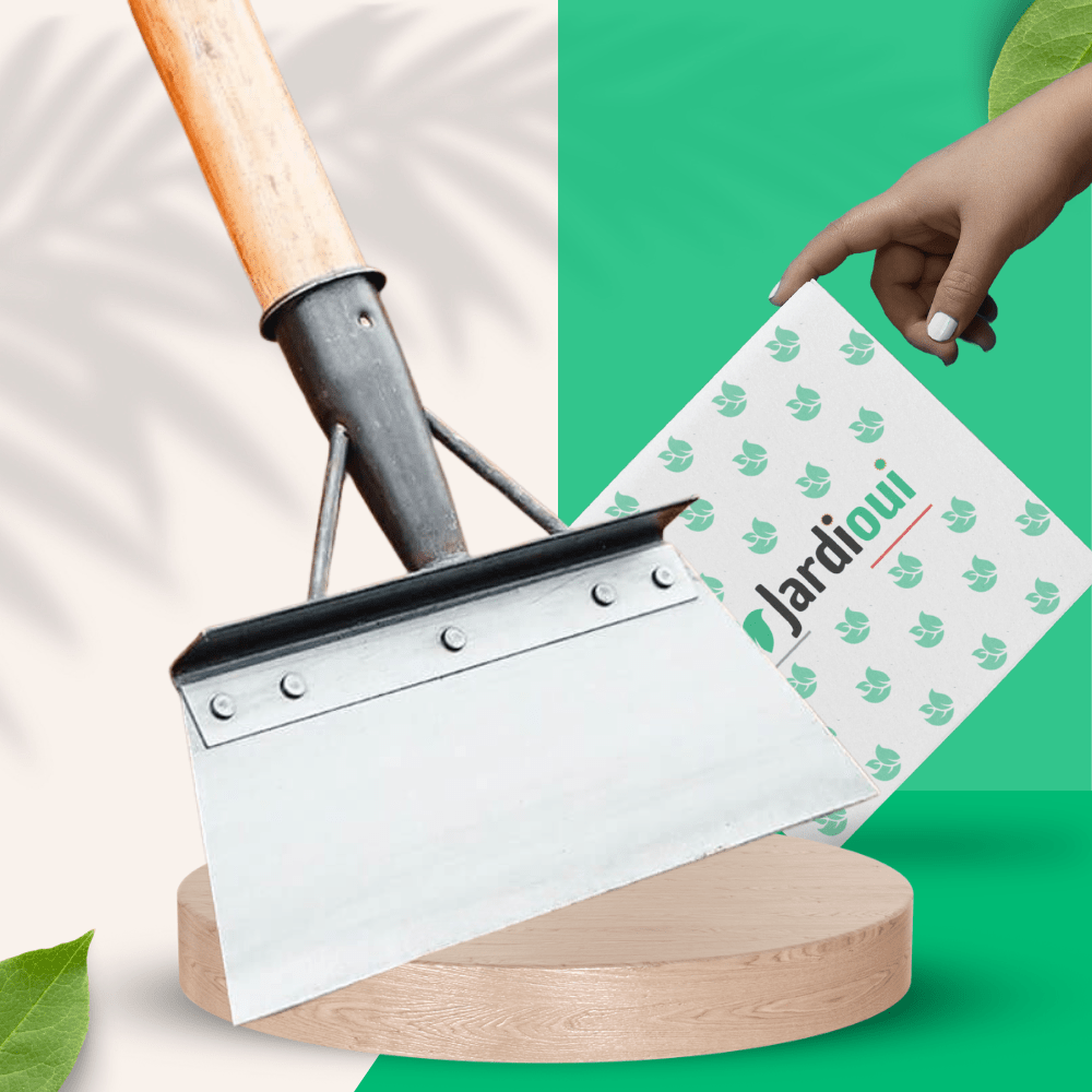 Ergonomiczna łopata ogrodowa do pielenia ze stali nierdzewnej, w kolorze srebrnym, przystosowana do różnych rodzajów podłoża, zapobiegająca bólom pleców.