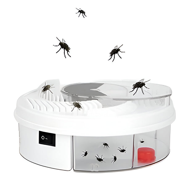 Pułapka na muchy wielokrotnego użytku, innowacyjny design, nietoksyczna, do wnętrz, skuteczna, higieniczna, ekologiczna, zasilanie USB.