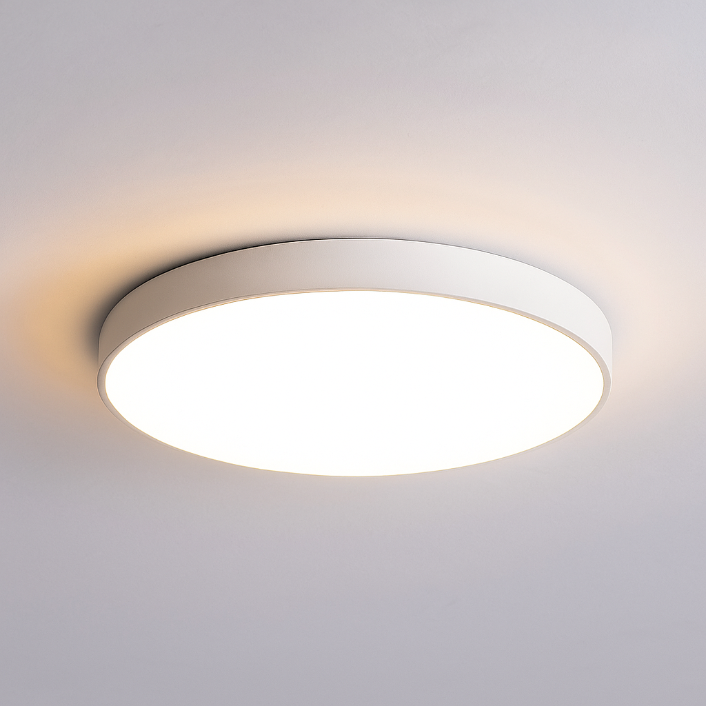 Elegancka skandynawska lampa sufitowa LED w kolorze czarnym, białym, złotym, nowoczesny i jasny design do współczesnych wnętrz.