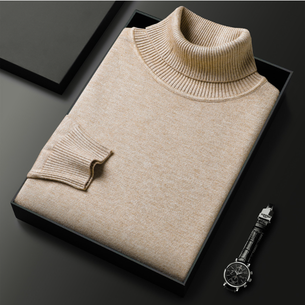 Męski sweter z golfem Brylon, kolekcja eleganckich swetrów zimowych