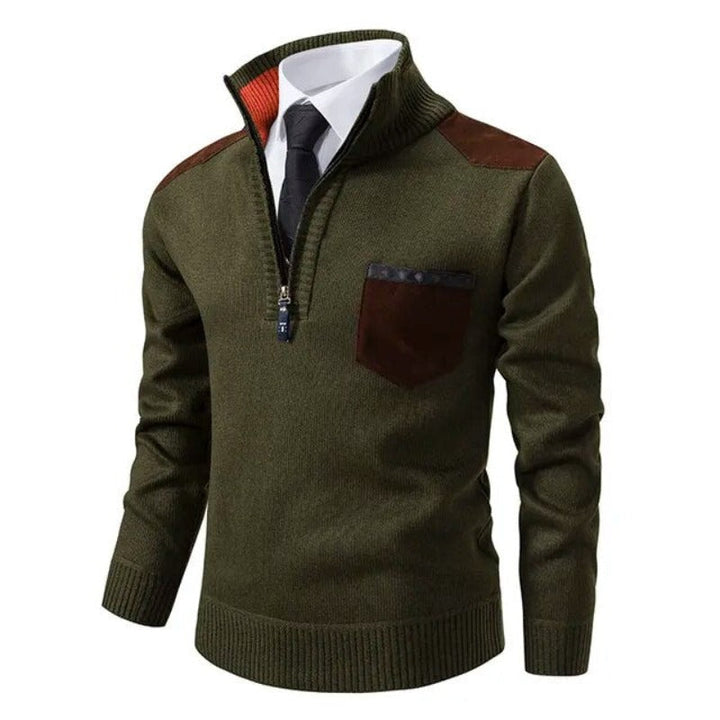 Męski sweter z miękkiej bawełny, nowoczesny krój, idealny do eleganckiego i wygodnego wyglądu. Dostępny w wielu kolorach.