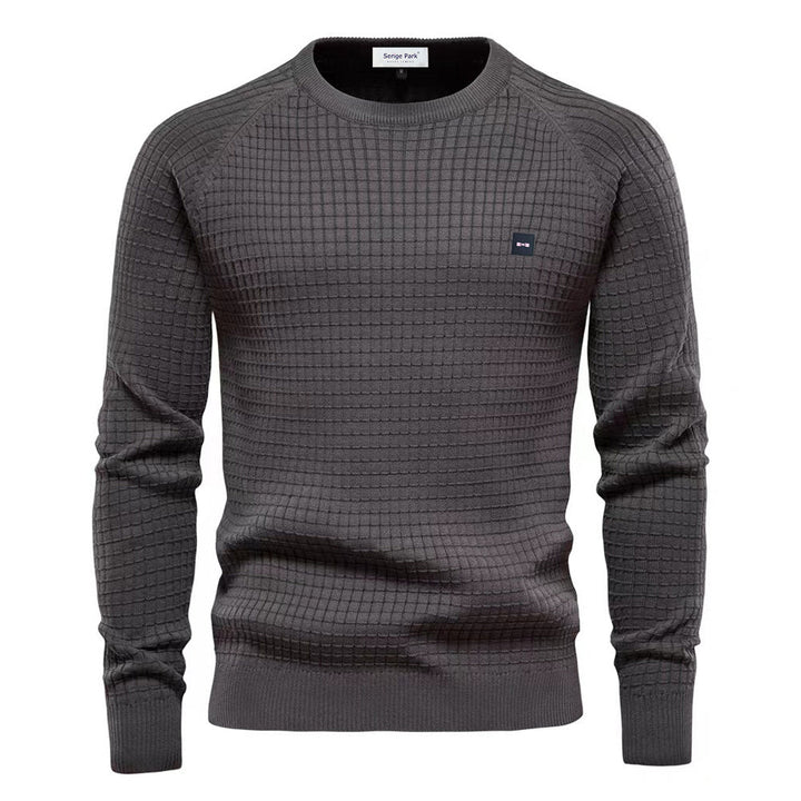 Wygodny sweter męski Bjorn z długim rękawem, miękki materiał, uniwersalny design, świetny na chłodne dni.