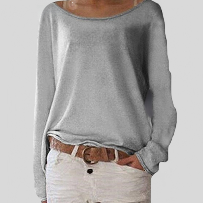 Elegancki lekki damski sweter z okrągłym dekoltem, wykonany z miękkiego materiału, dostępny w różnych kolorach, w stylu sofistykowanym, zapewniający optymalny komfort, rozmiary od XS do 4XL.