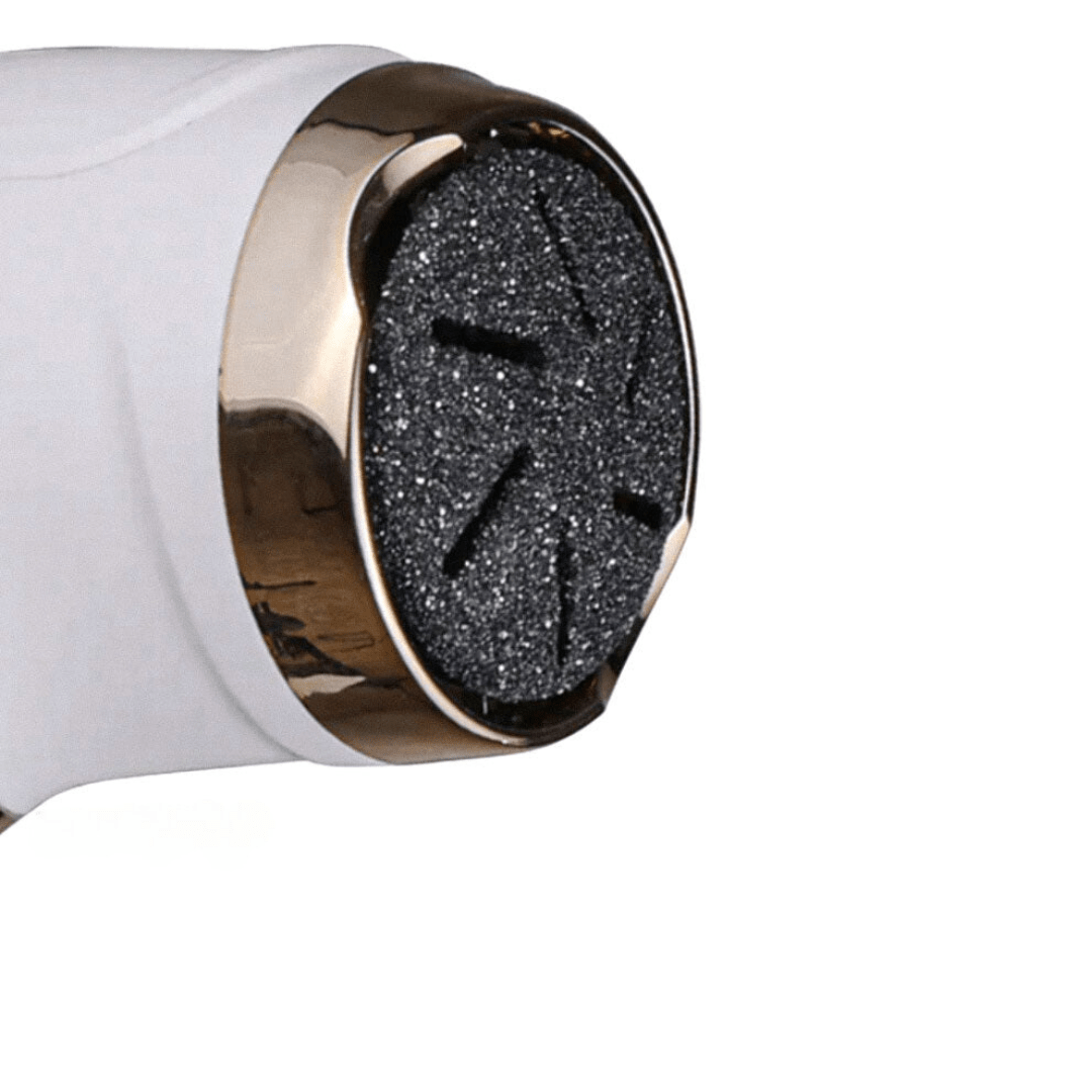 Akumulatorowy elektryczny pilnik do stóp, usuwa zrogowacenia, gładkie stopy, ergonomiczny design, czarny lub biały