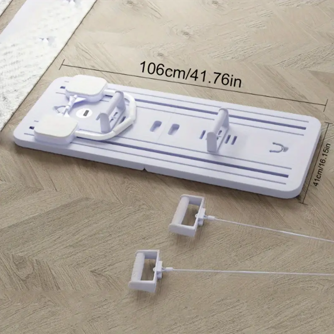 Kompaktowy reformer Pilates do ćwiczeń w domu, wspierający tonizację i elastyczność, z wytrzymałymi gumami, odpowiedni dla początkujących i zaawansowanych.