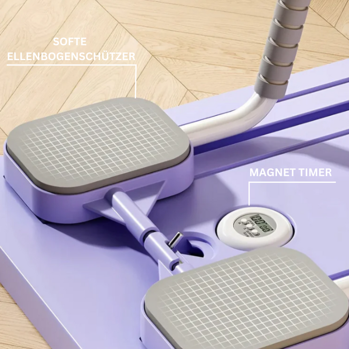 Kompaktowy reformer Pilates do ćwiczeń w domu, wspierający tonizację i elastyczność, z wytrzymałymi gumami, odpowiedni dla początkujących i zaawansowanych.