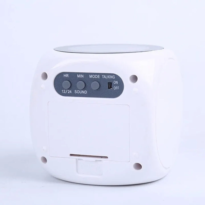 Cyfrowy budzik LED ProjecTime z projekcją czasu na ścianie, kompaktowy nowoczesny design, jasny wyświetlacz.