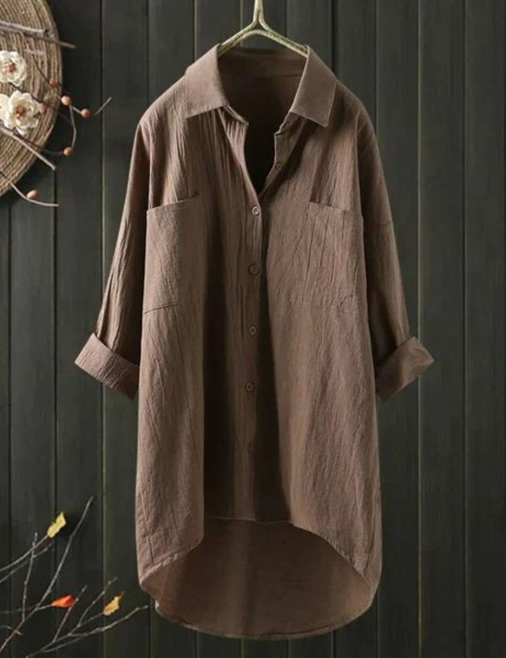 Damska sukienka koszulowa Angélique, komfortowa i przewiewna, doskonała na letnie dni i wieczorne wyjścia