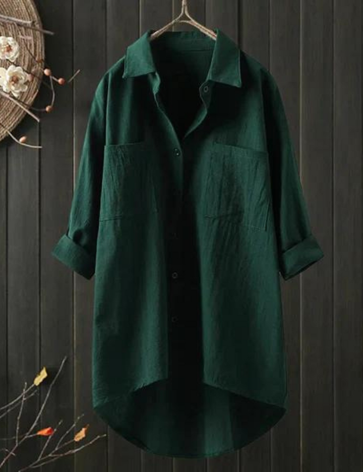 Sukienka koszulowa Angélique dla kobiet, lekka i oddychająca, idealna na lato, do pracy i na spotkania