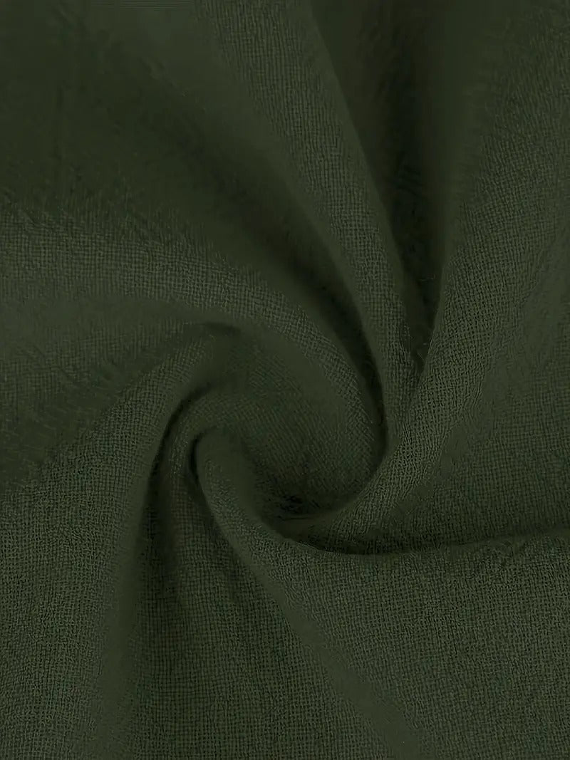 Elegancka damska sukienka lniana premium z kieszeniami, w uniwersalnych kolorach, na każdą porę roku, zapewniająca niezwykły komfort.