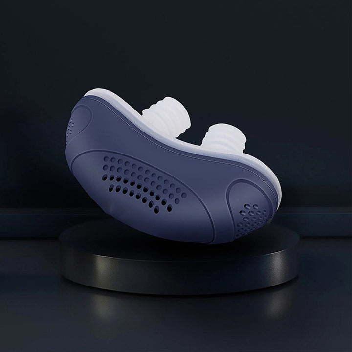 Przenośny mikro CPAP bez maski, mały i biały, redukujący chrapanie i poprawiający sen oraz oddychanie.