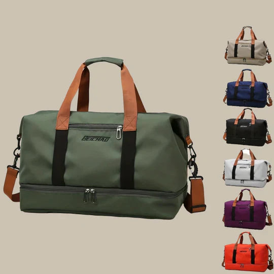 Męska torba sportowa, elegancka, przestronna, z licznymi przegrodami, regulowany pasek na ramię, różne kolory.