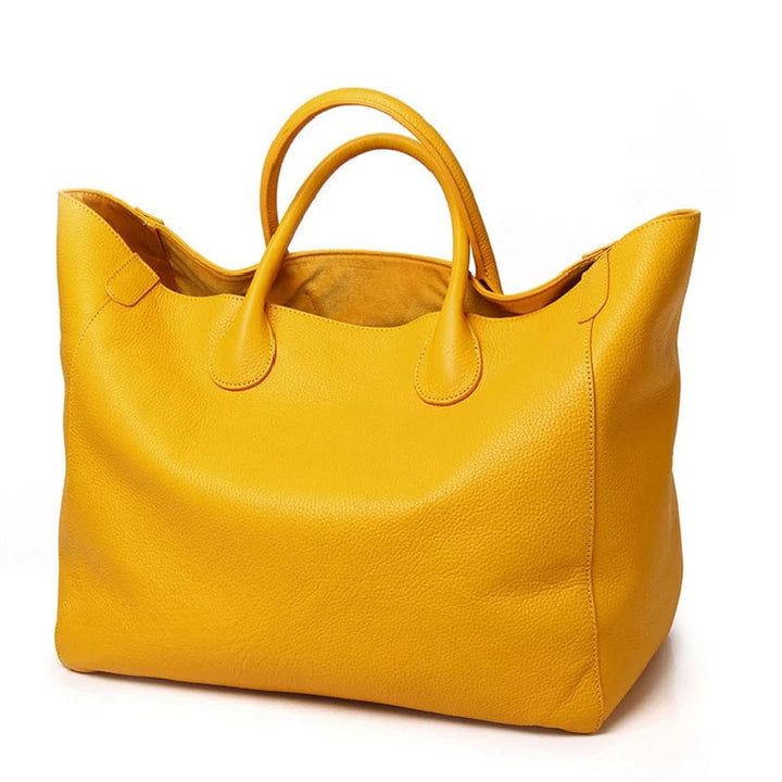Torebka shopper bag ze skóry naturalnej, duża, w kolorze niebieskim, przestronna i elegancka dla kobiet, idealna na co dzień.