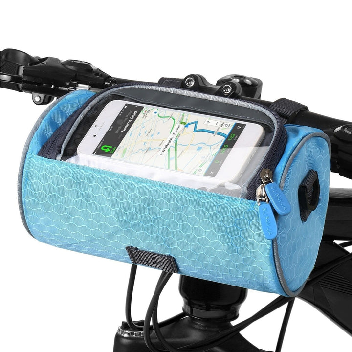 Wodoodporna, wielofunkcyjna torba rowerowa z ekranem dotykowym, zapięciem na rzep, w różnych kolorach, odpowiednia do wszystkich typów rowerów.