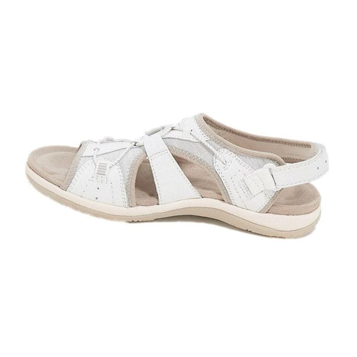 "Sandales pour femmes élégantes et confortables, couleur kaki, avec semelle antidérapante et soutien plantaire supérieur."