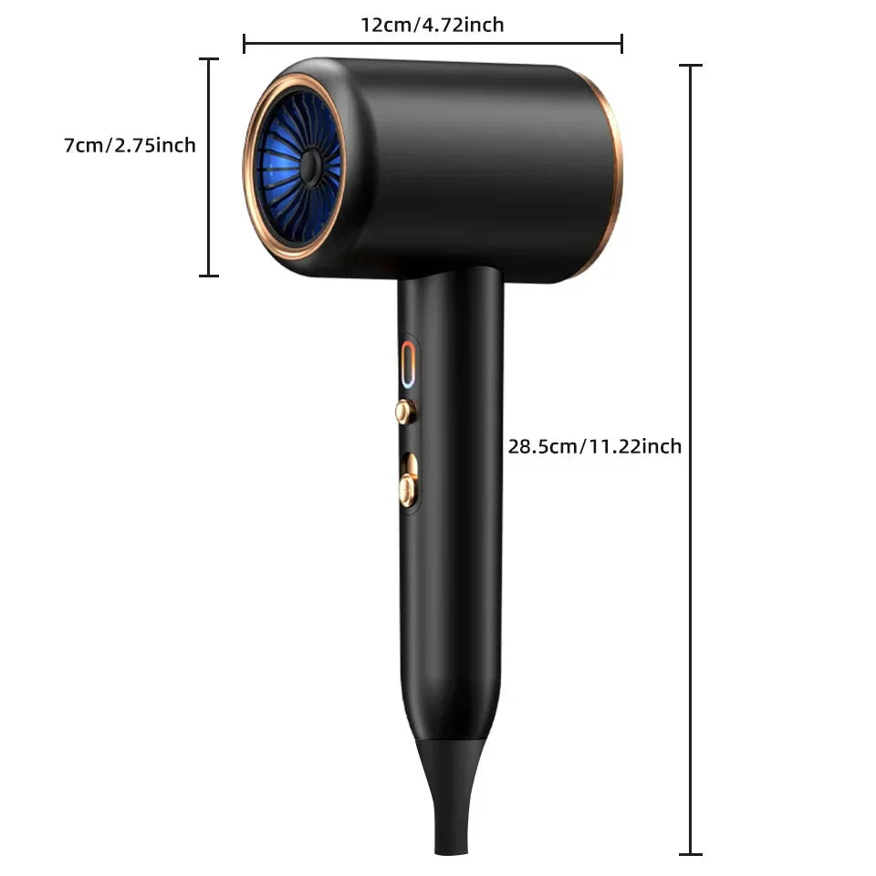 Suszarka do włosów 2400W, elegancki design, technologia jonowa, gorące i zimne powietrze dla idealnej stylizacji